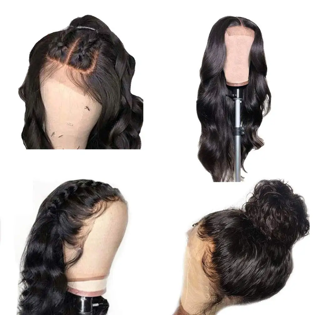 

Full Cuticle Brazilian Virgin Hair Glueless HD Full Lace Wig with baby hair, virgin human hair full lace wigs for black women