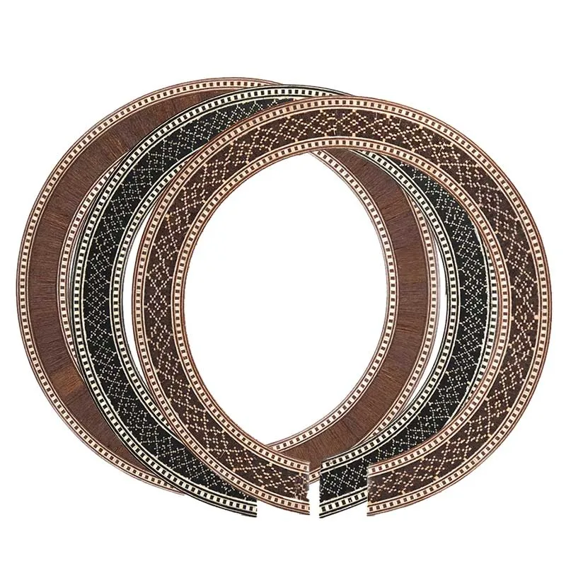 

Classical Guitar Wood Inlaid Soundhole Rosette Inlay Guitar Body Project Parts Music Accessory