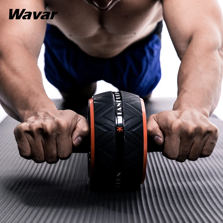 

Fitness Equipment EVA Foam Handle Ab Wheel for Core Workout, Customized color