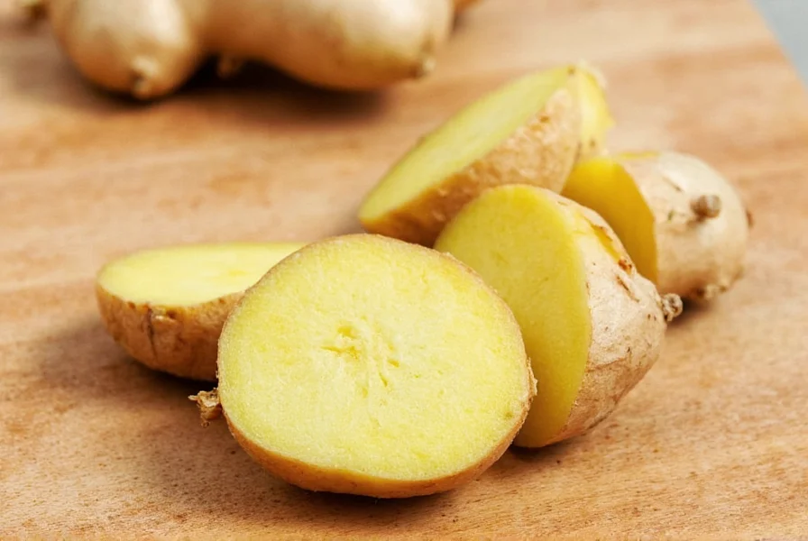 Various ginger preparation methods showing peeled, sliced, and grated ginger in different containers