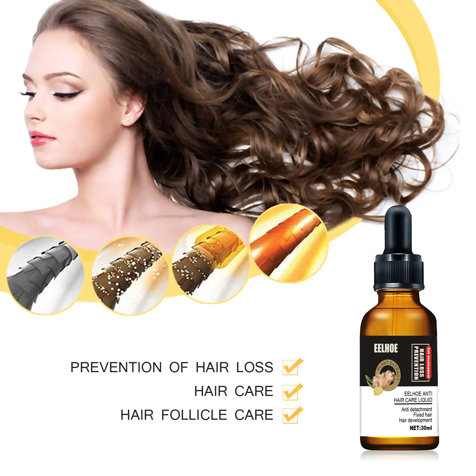 

2021 Most Popular Promotes Hair Thicker Hair Growth Treatment Tonic Mustache Hair Grow Oil