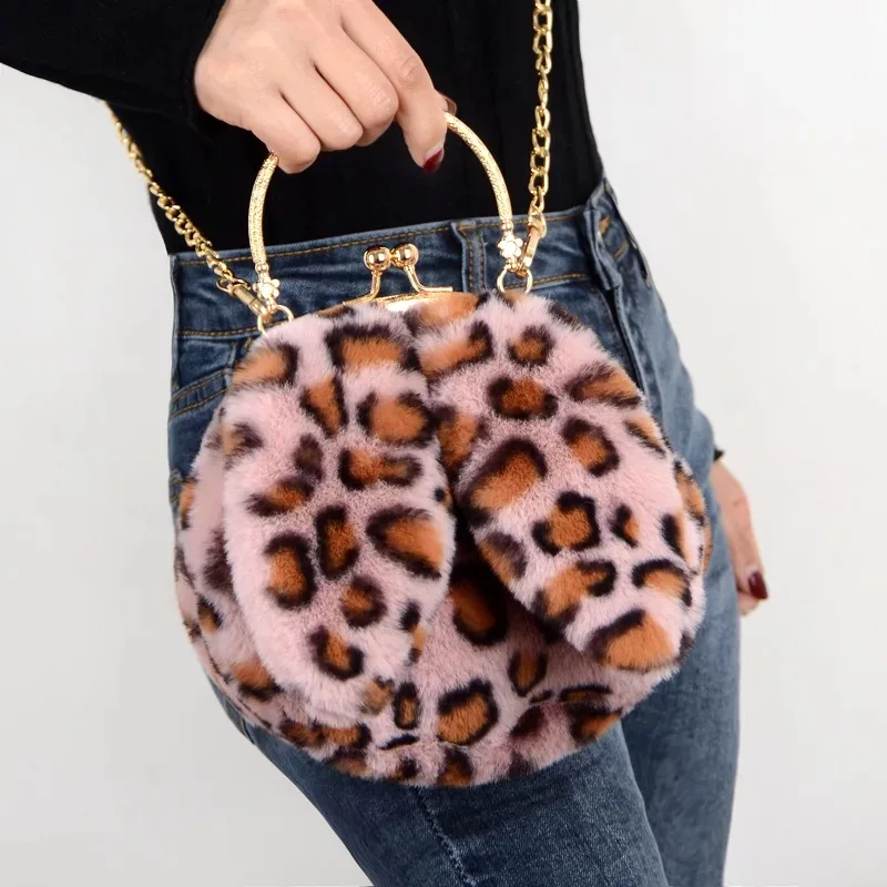 

Jtfur Ladies Bum Clutch Designer Fanny Pack Purse Fur Bag Handbags plush rabbit bag fur slides with purse set, Customized color