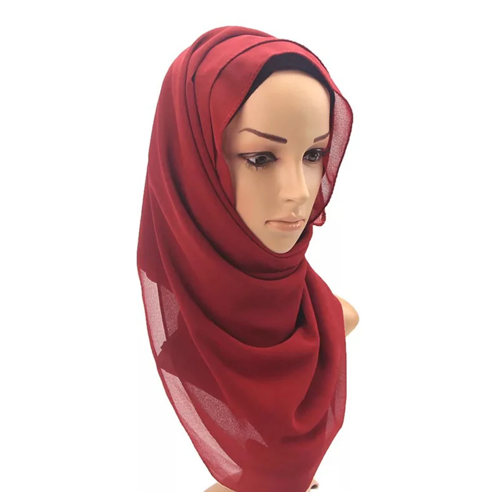 

Wholesale summer bubble chiffon fashion dubai head scarf hijab muslim, Multi color