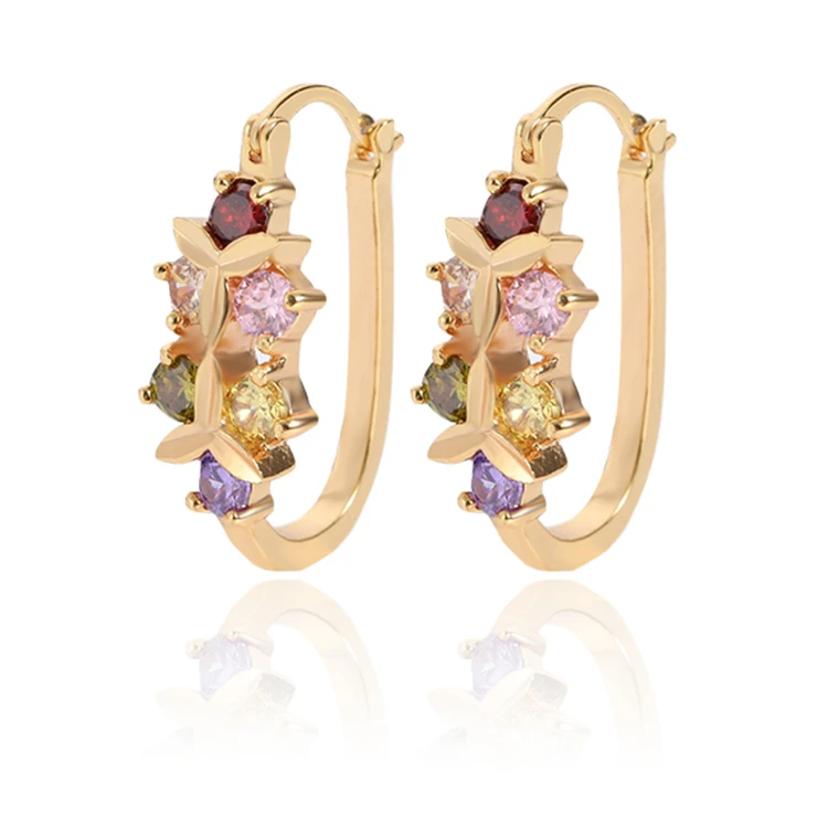 

Gold Filled Jewelry Oro Laminado 18K Women's Earrings