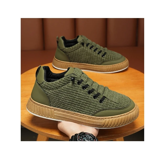 

Men's shoes new breathable canvas shoes men's trend with a slip-on lazy sports casual shoes men