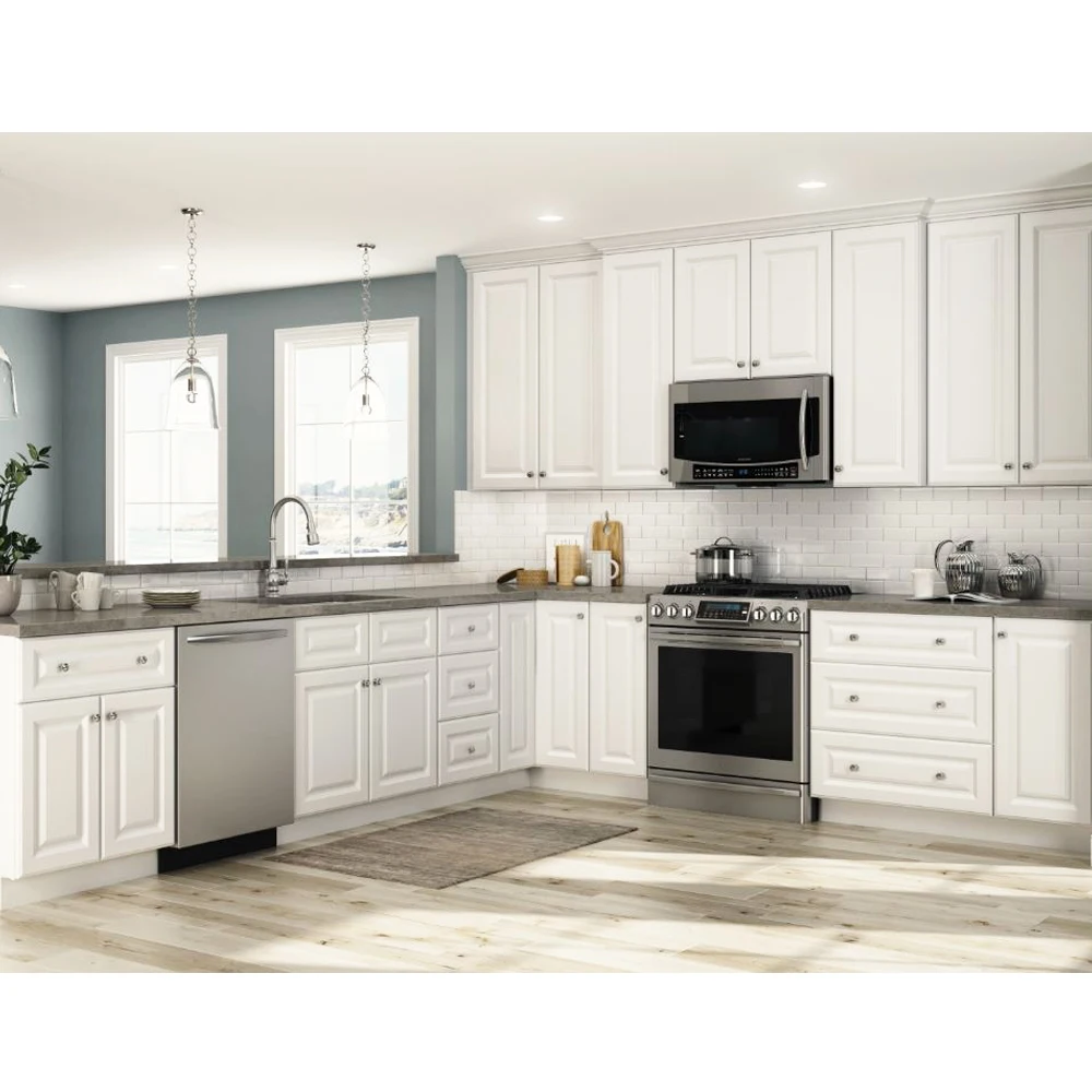 Adornus Shaker Solid Wood American Under Cheap Kitchen Designs