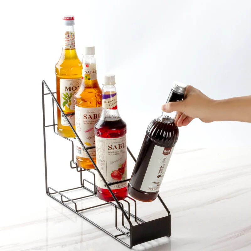

wine serving tray Acrylic Wine Rack Acrylic Cup Stand Beer Mug Holder snow cone syrup bottle bar monin syrup display rack, Coffee,/bright white/bright/black/wine red/wood gran/stainless steel