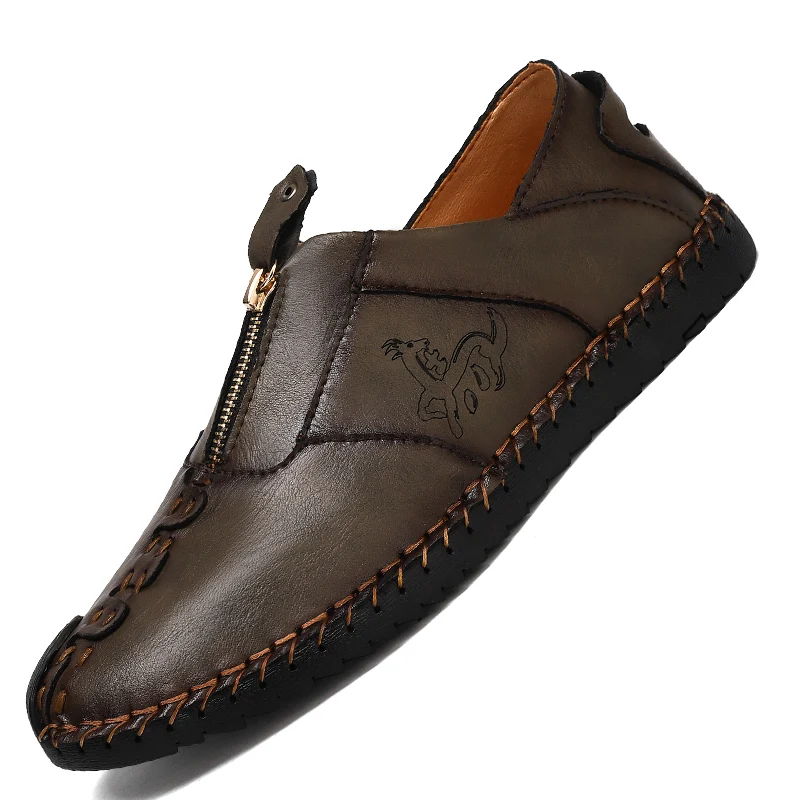 

Driving Shoes Moccasin New Classic Casual Leather Black Men Summer Light Cow Winter Customized