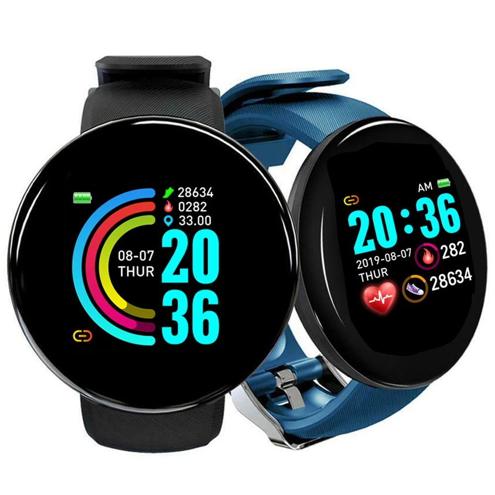

D18 Pulsera Inteligente SmartWatch Reloj Bracelet Sport Tracker Pedometer Men Women Blood Pressure D18 Bluetooth Smart Watch