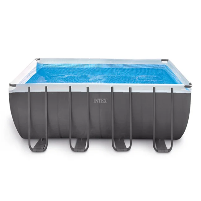 

INTEX 26356 Outdoor garden ultra XTR rectangular metal frame big swimming pool intex, Picture