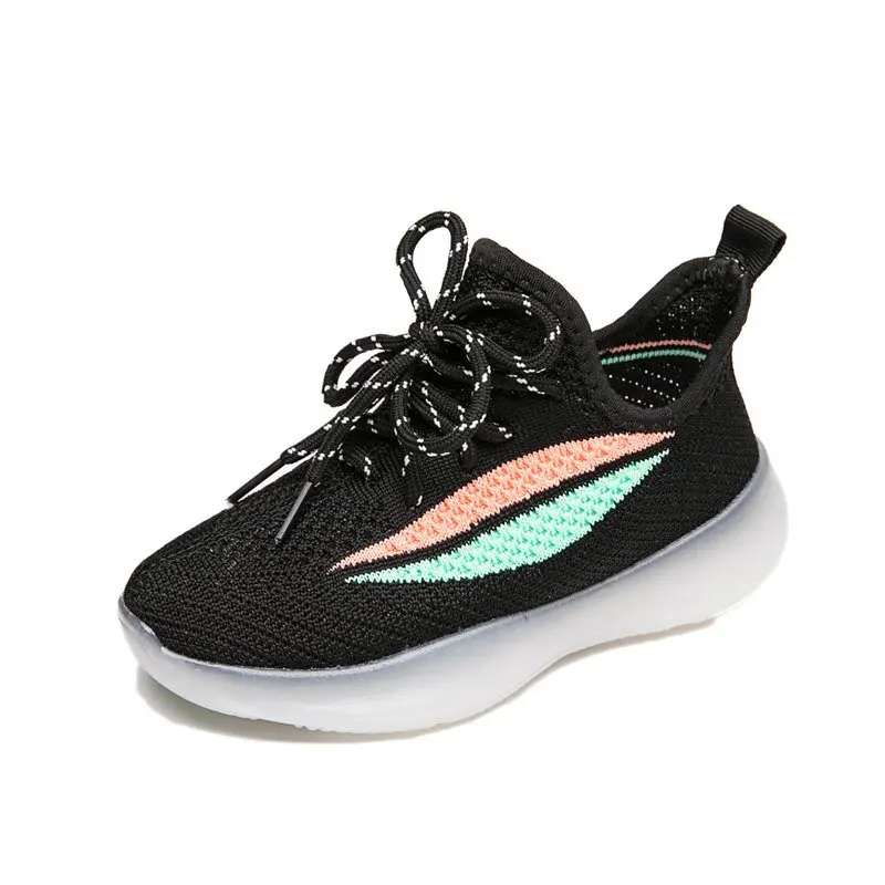 

High Quality School Black Sport Summer Shoe Boots Sneaker Sock Winter Girls Shoes For Kids, Yellow,pink, black