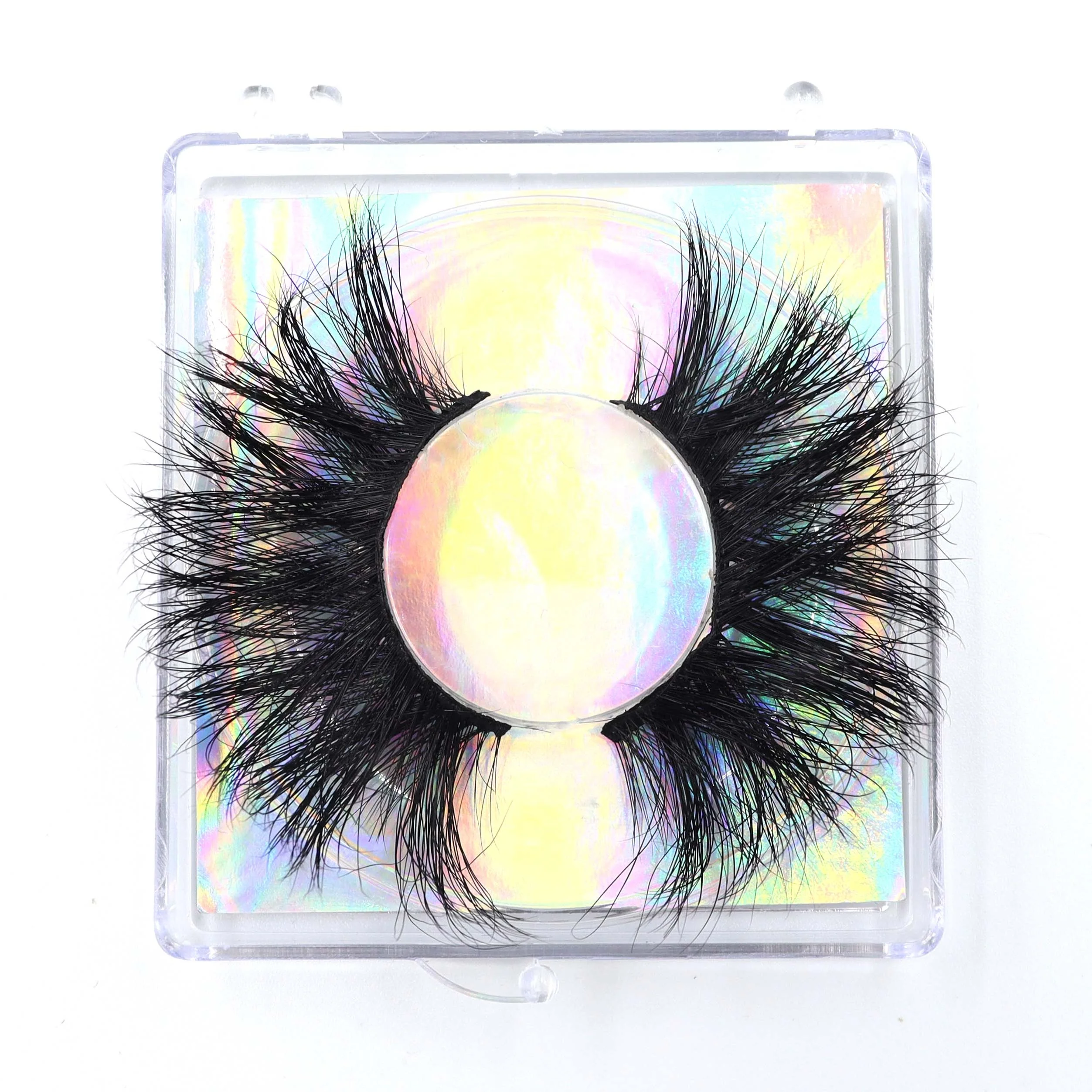 

High Grade 100% Real 25mm 3d Mink Eyelashes Thick Soft Band Lashes Natural Fluffy Silk Faux Mink Lashes