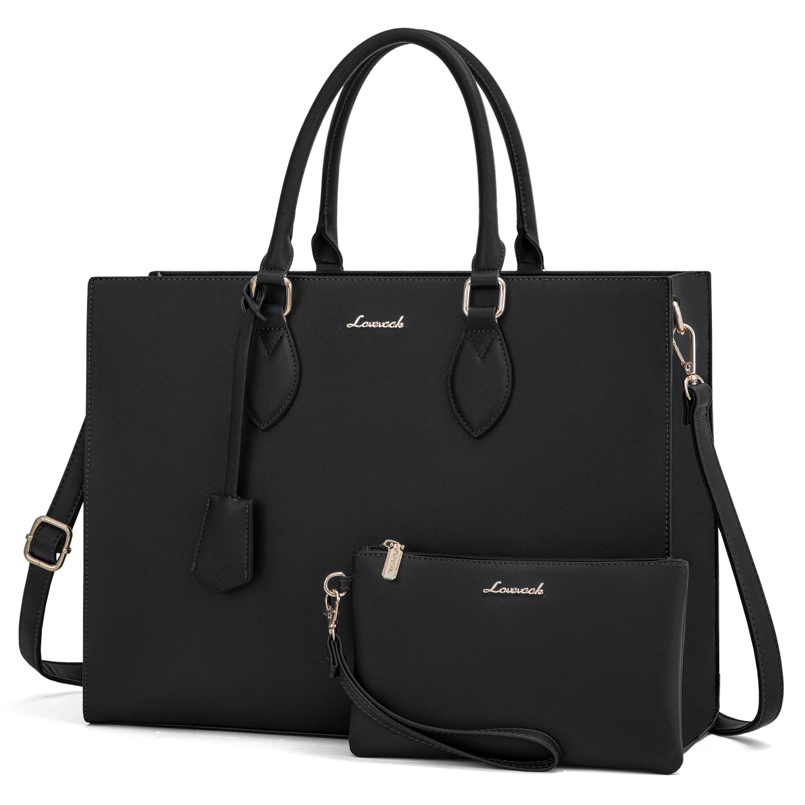 LOVEVOOK Luxury Oversize Large Capacity Tote Bag Briefcase Bag for Office Lady Laptop Shoulder Bags PU Leather Purse for Women