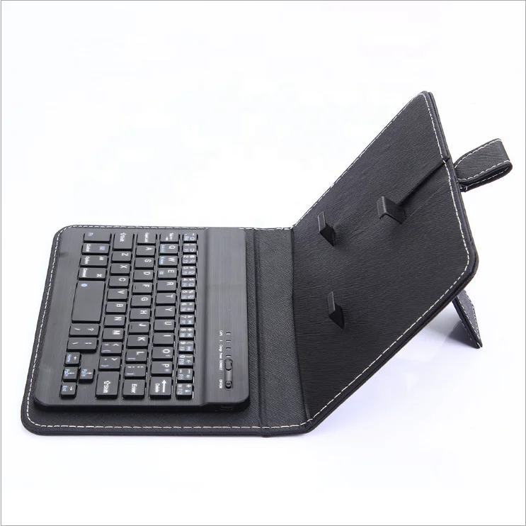 

Bulk hot sell mini 4.8-6 inch leather mobile phone wireless keyboard case with stand, More colors