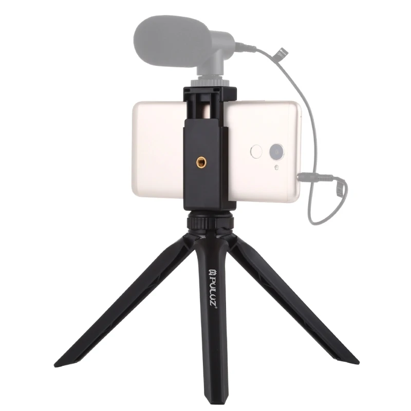 

DS New trending PULUZ Pocket Mini Plastic Tripod Mount with Phone Clamp for Smartphones
