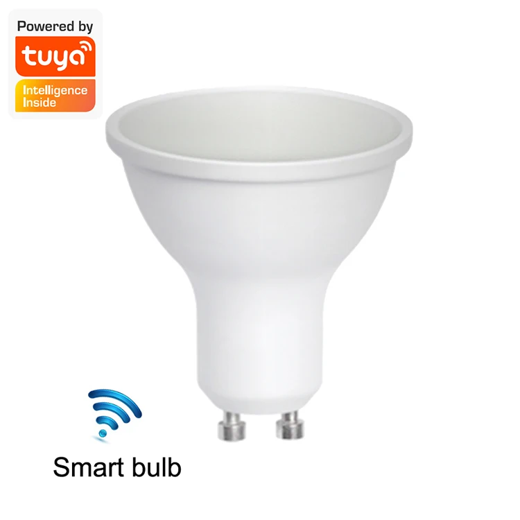 

RSH hot selling tuya smart 670lm amazon alexa voice control smart led bulbs gu10 4.9w E27 lighting bulb