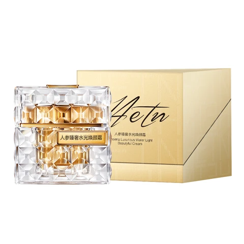 

HETN Ginseng Moisturizing Cream Body and Face Moisturizer for Dry Skin Body Cream with Hyaluronic Acid and Ceramides, Gold