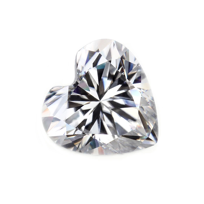 

Wholesale Fancy cut DEF moissanite Heart shape 5x5mm per carat VVS1 loose moissanite diamond for Necklace, D ef gh ij
