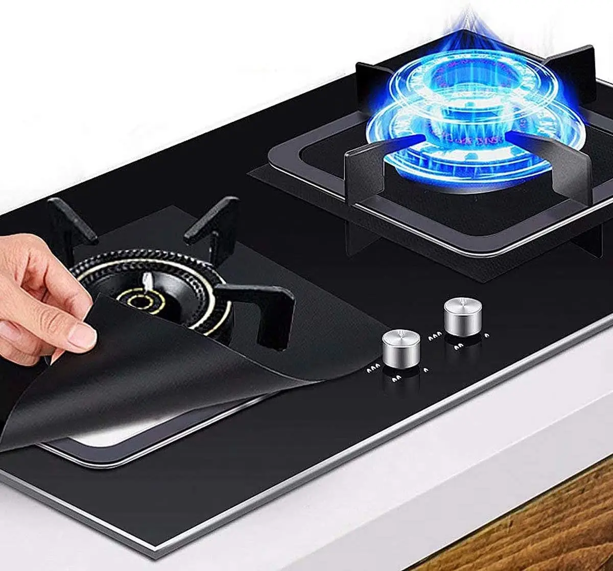 

High temperature resist easy clean reusable stovetop protector induction cooker protect liner