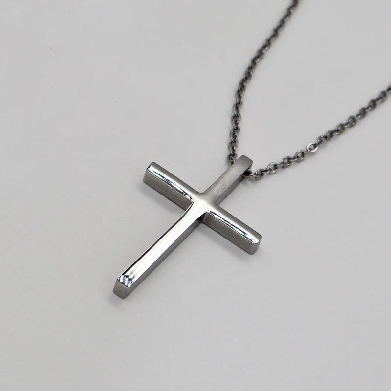 

WN004 custom women stainless steel cross necklace