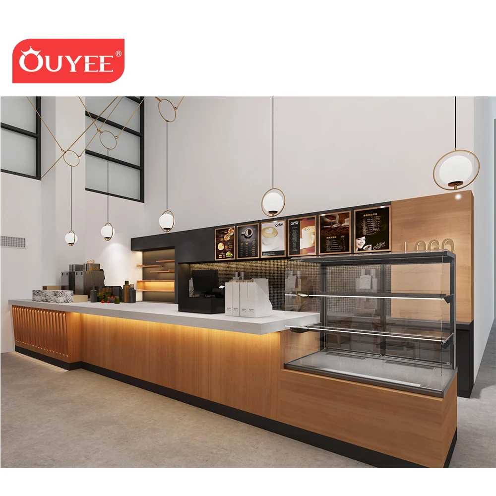 
Coffee Shop Counter Design Commercial Store Used Wholesale Counter Furniture Coffee Shop Decoration For Cafe 