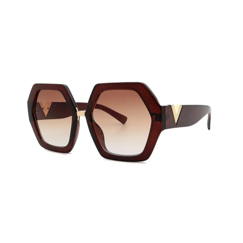 

famous brand designer vintage sexy cool fashion big frame oversized trendy women shades sun glasses sunglasses 2021, Multi colors