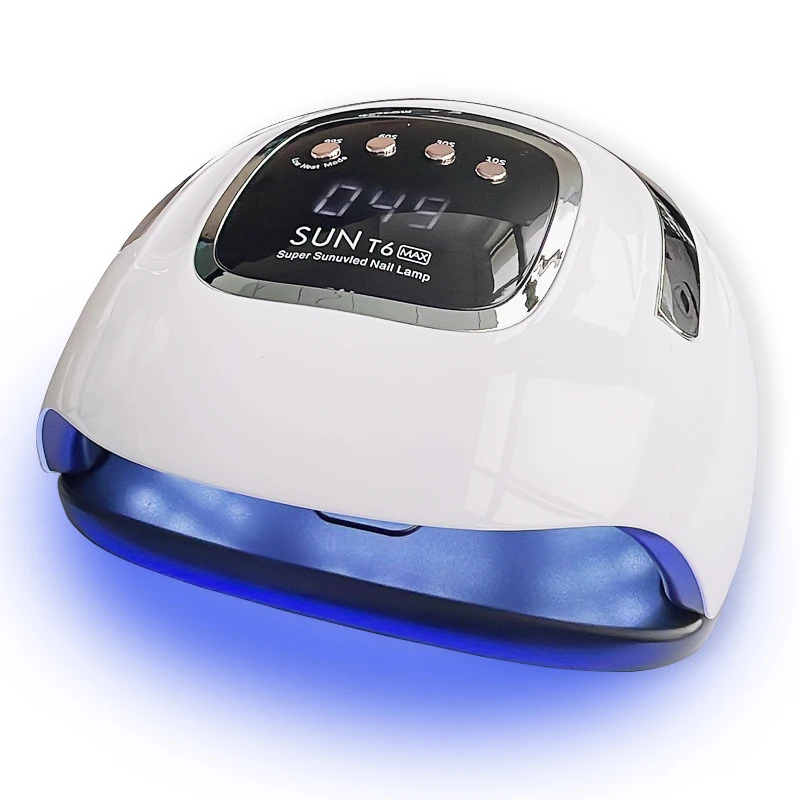 

2022 NEW ARRIVAL SUN T6 MAX LED Lamp For Manicure 220W Nail Dryer Machine UV Lamp For Curing Gel Nail Polish, White