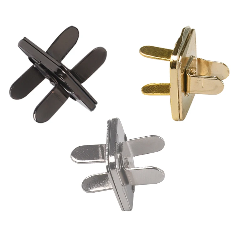

Bags Buttons Automatic Adsorption Buckle Metal Snaps Clasps Square Shape Magnetic Buttons
