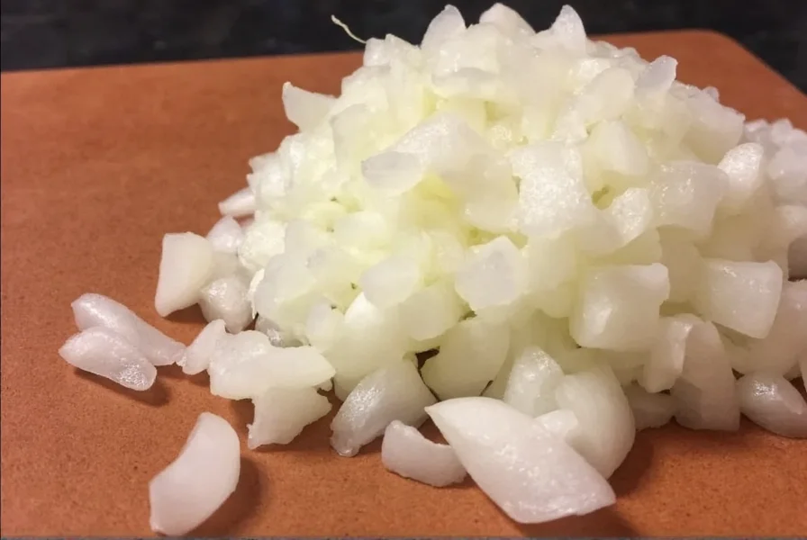 Measuring Minced Onion with Spoons