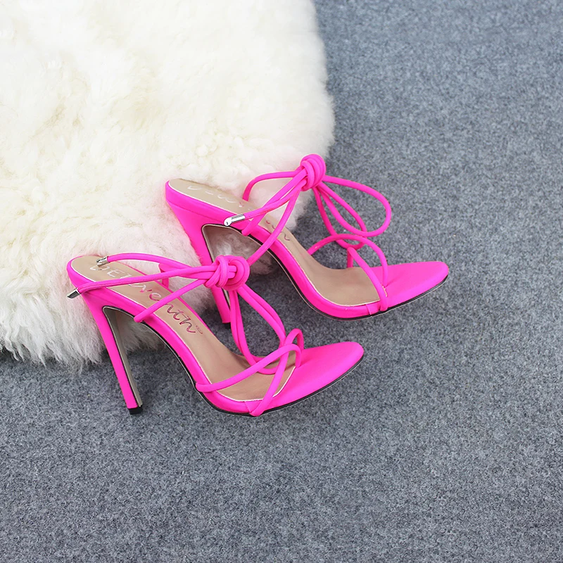 

Fashion strap high heel women's shoes elegant fashion pop clip toe ladies sandals, Black,rose,yellow,orange
