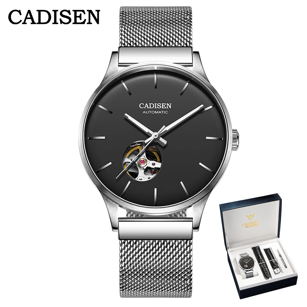 

CADISEN C8164 Mechanical Japan MIYOTA 82S0 Movement Tourbillon Automatic Watch Men Skeleton Sapphire Waterproof Mens Wristwatch