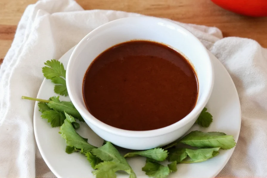 Family preparing mole sauce