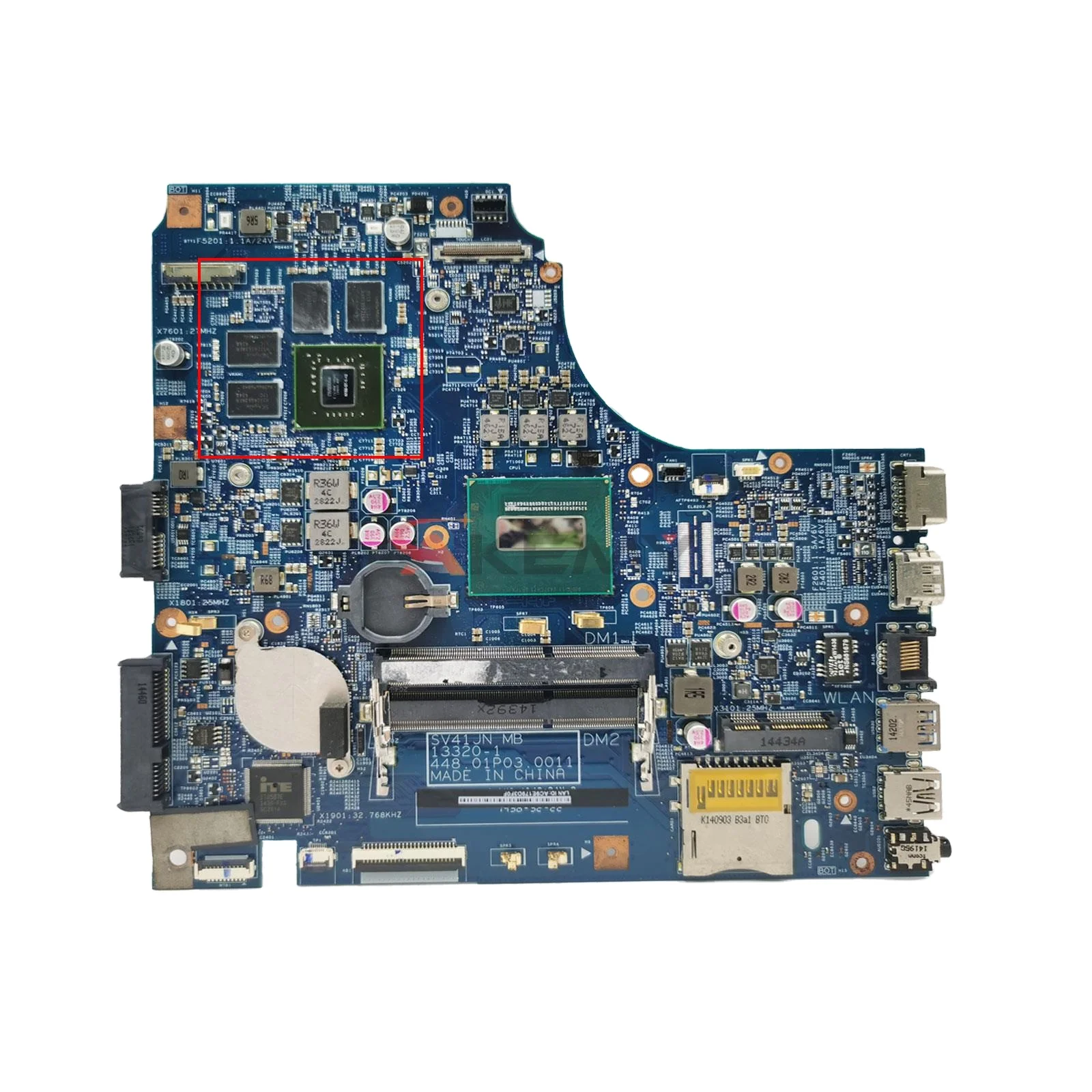 

X450J Laptop Motherboard For ASUS X450JB X450JF A450J SV41JV X450JN Mainboard I5 I7 GT745M GT850M GT940M LVDS/EDP