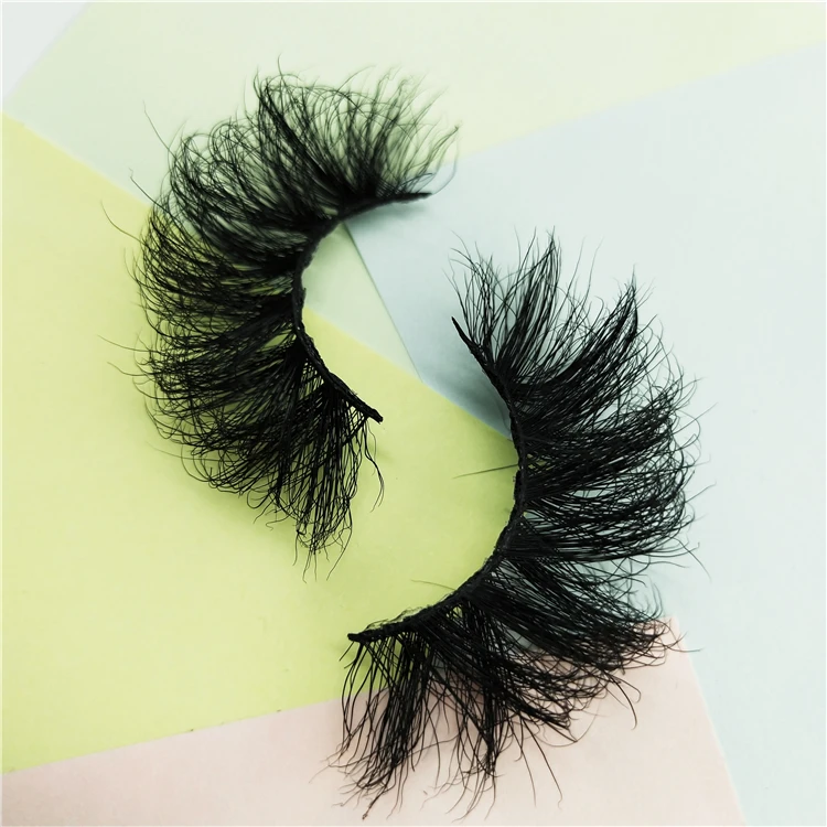 

Cruelty-free Vendor Fluffy Thick Natural Handmade Lashes 25mm Fluffy Mink Lash