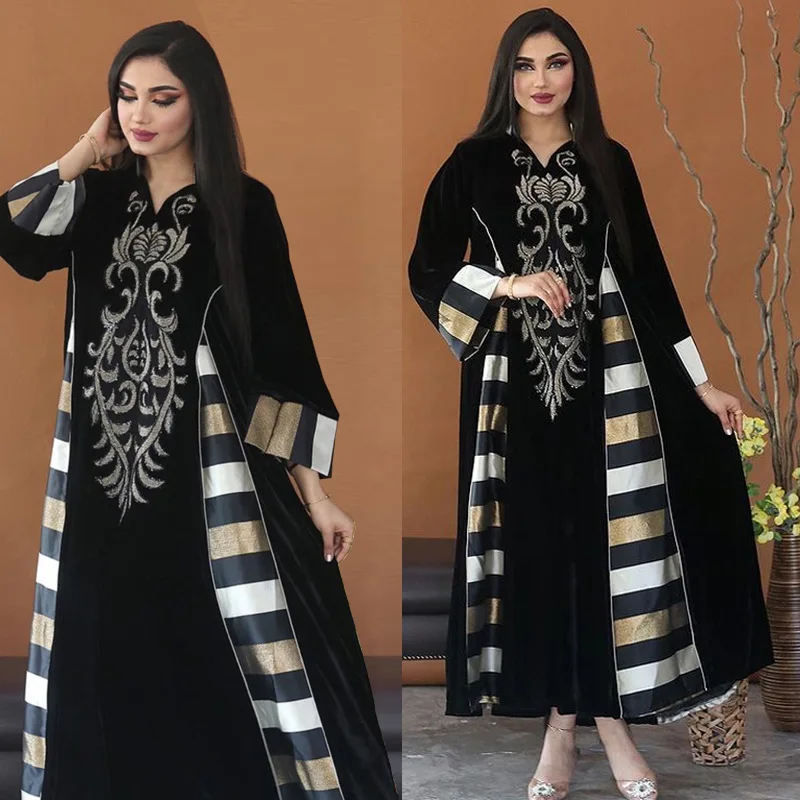 

Africa Clothing Indian Dress Ethnic Clothing Dubai Embroidered Long Dresses Abaya