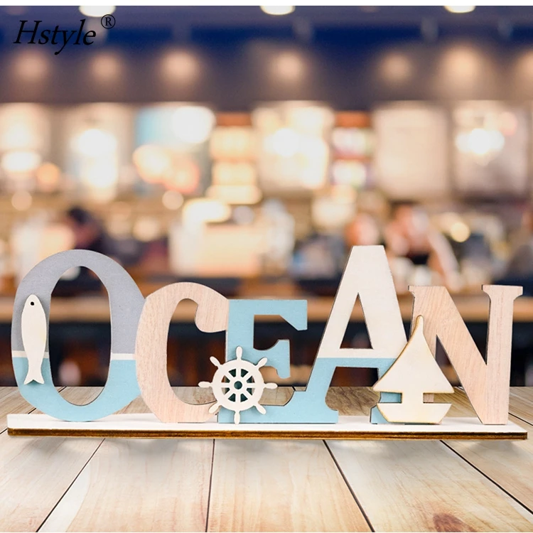 

Wooden Beach Sign Beach House or Coastal Theme Room Ocean Shells and Starfish Beach Wood Craft for Home Decor HS1147