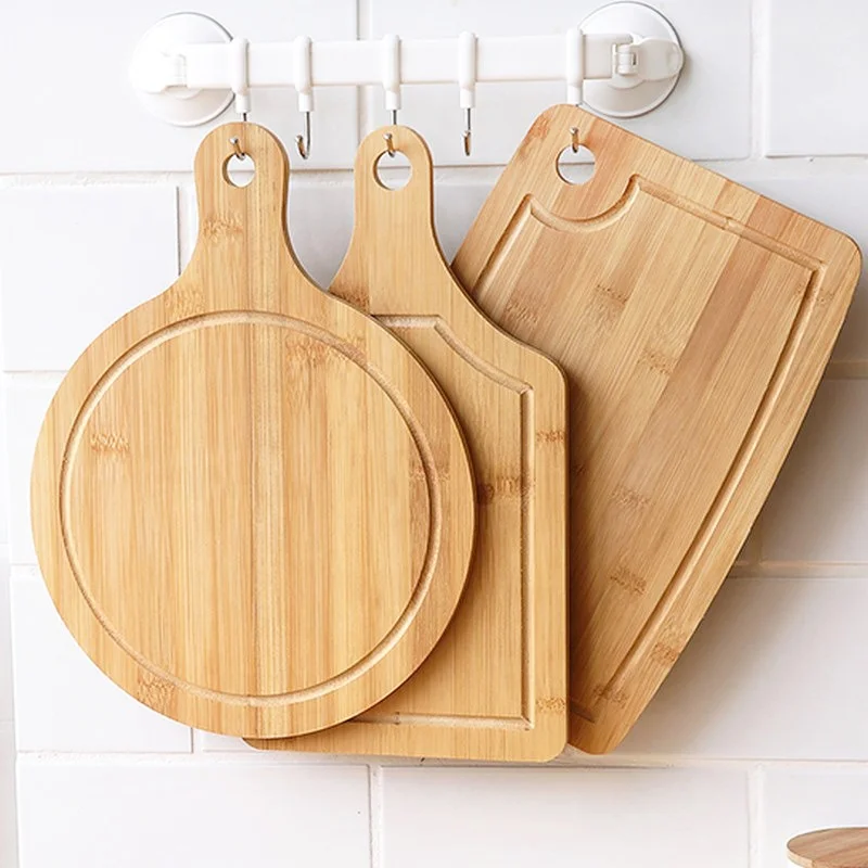 

Wholesale Custom Kitchen Vegetable Meat Wood Wooden Chopping Block Bamboo Cutting Board, Natural