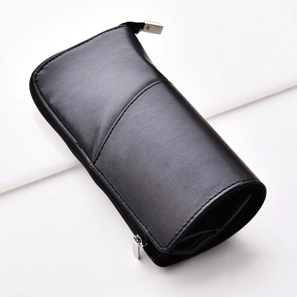 

Professional Factory Black Upstanding Makeup Brush Holder Case Deformable Makeup Brush Bag