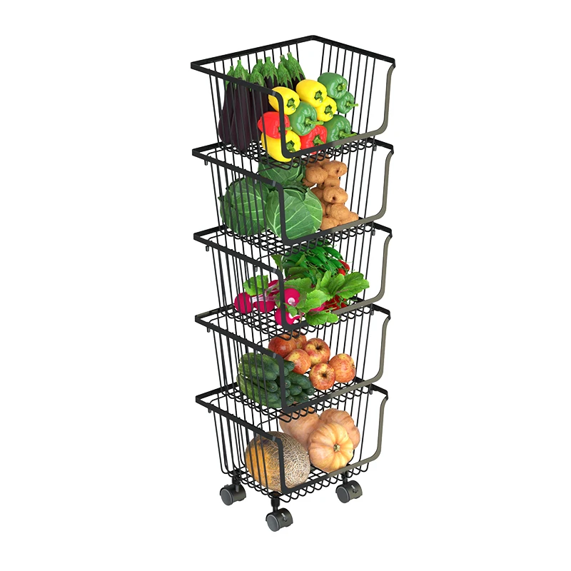 

Rotatable kitchen rack storage basket storage container household fruit vegetable rack