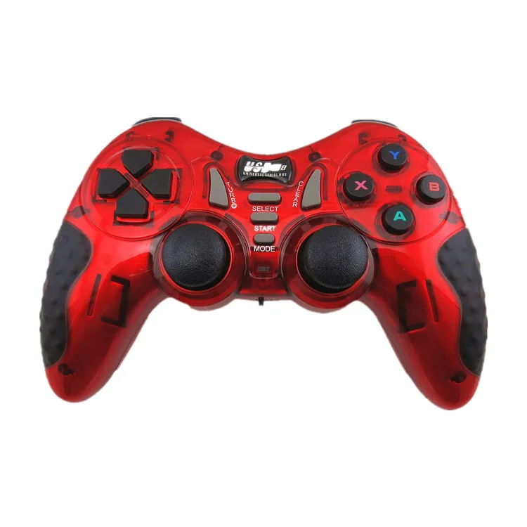 

2.4G wireless game controller game pad joystick for PC/Android Phones, Red
