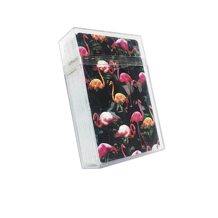 
GS-18165 White PVC Playing Cards OEM W/ Plastic Box 