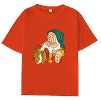 

Custom T-shirt Dwarfs Print Women Shirts Cartoon T Shirt