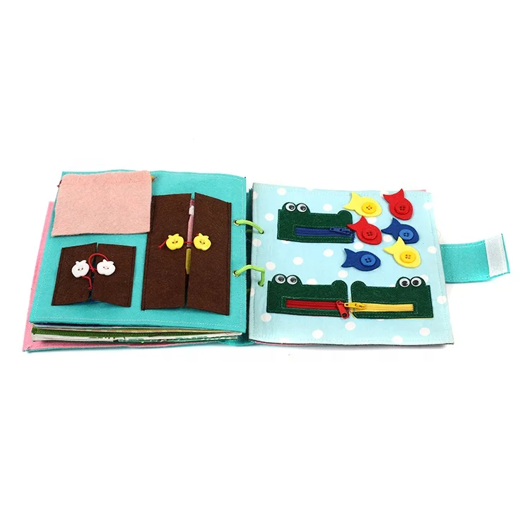 
Wholesale educational soft felt fabric toys korean baby book 
