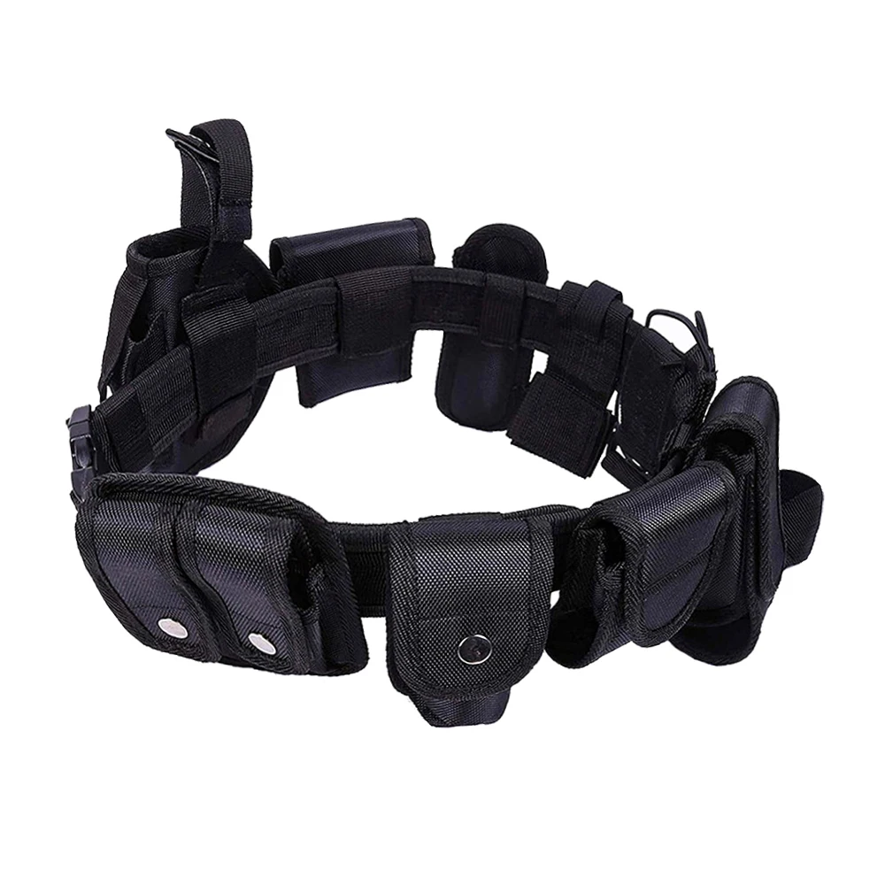Outdoor Tactical Training Ten-Piece Set Nylon Patrol Harness CS Combat Mission with Security Room Equipped Pouches