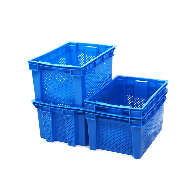

Durable folding plastic vegetable wire storage basket, Red, white, blue etc.