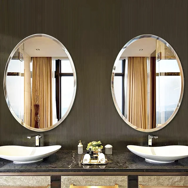 Venta al por mayor espejos ovalados modernos sin marco-Compre online