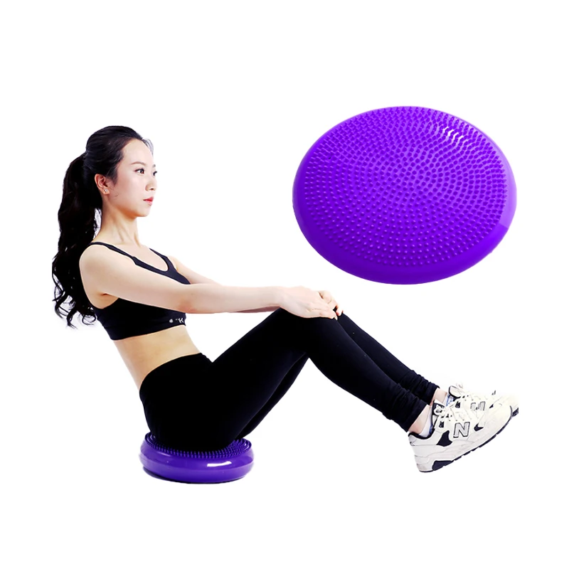 

2021 Vivanstar Hot Sale PVC Yoga Fitness Accessory Massage Balance Cushion Disc YG5213, Customized color