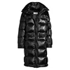 Fluffy Coat Glossy Statement Female Jacket Women Long Down Jacket