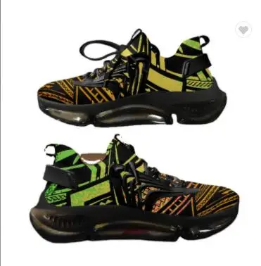 

Quality Comfortable Casual Shoes For Men Custom Vintage Polynesian Tribal Pattern Fashion Male Breathing Casual Sport Shoes Men