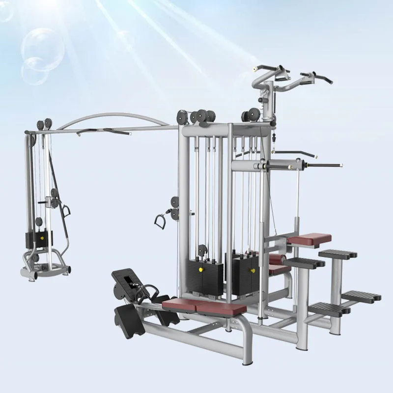 

Crossover Cable Jungle Multi Stations Fitness Equipment Exercise Machine 5 Stations Multi Gym